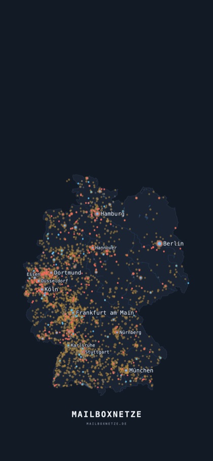 Bildschirmhintergrund smartphone, Fassung nacht